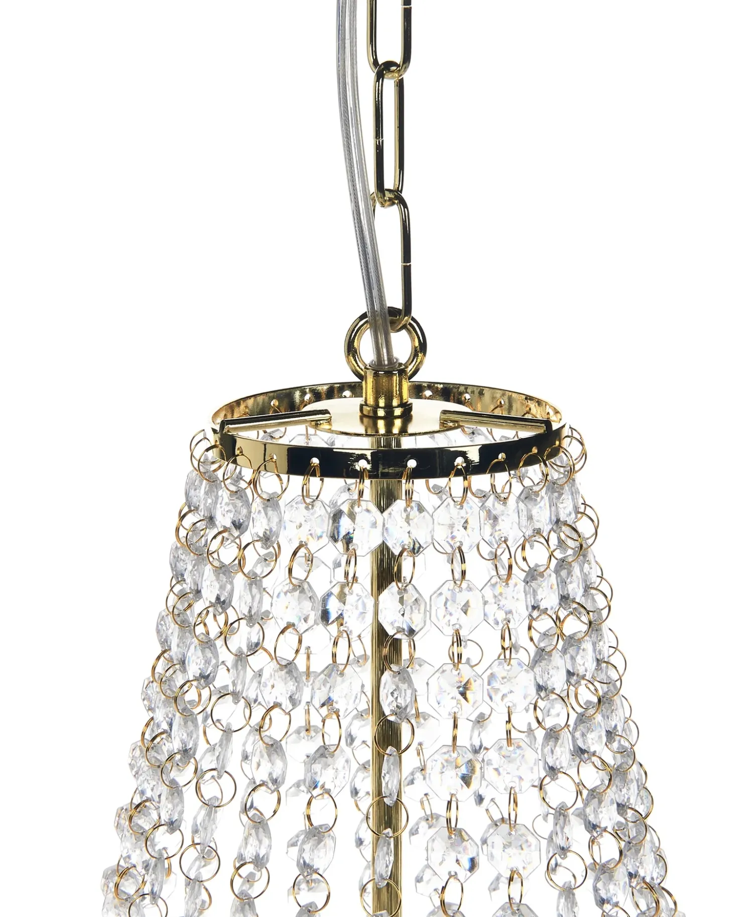 Lysekrone DIAMANTE Metal Guld