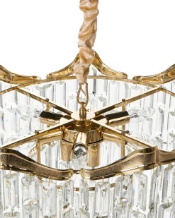 Lysekrone JEMNI Krystal Guld