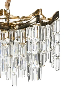 Lysekrone JEMNI Krystal Guld