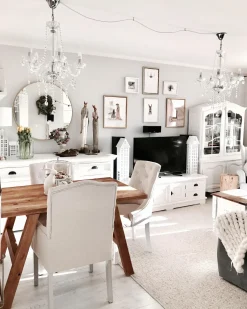 Lysekrone LOCONE Krystal Sølv