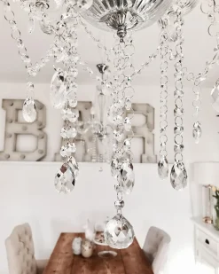 Lysekrone LOCONE Krystal Sølv