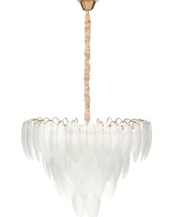 Lysekrone MAHAICA Glas Messing