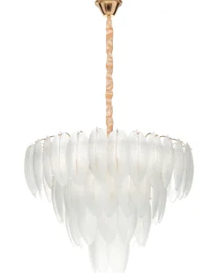 Lysekrone MAHAICA Glas Messing