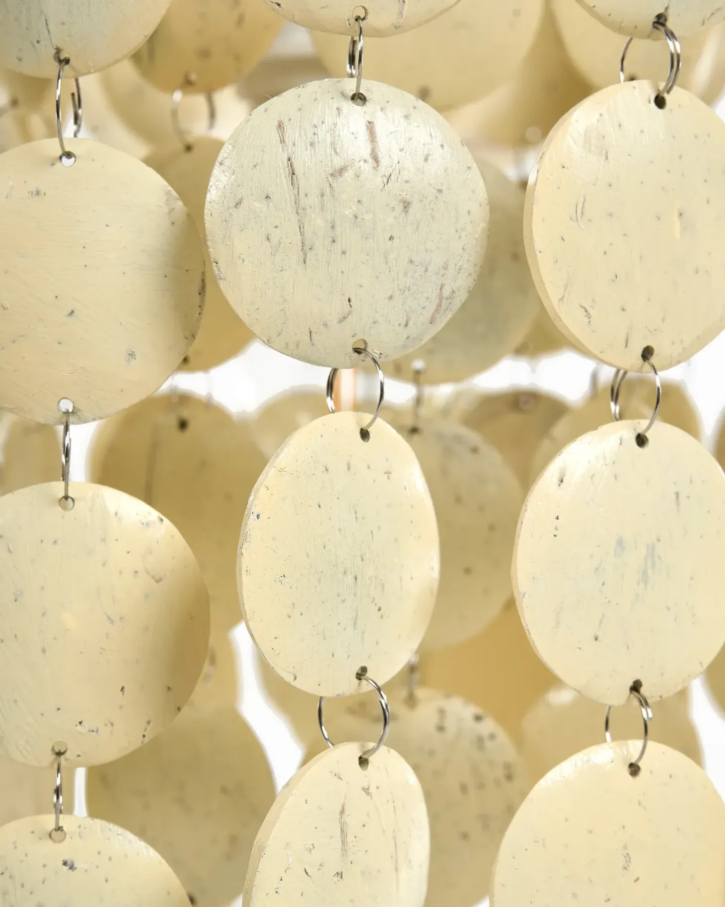 Lysekrone PARANGI Kokosnødde-skal Lys Beige