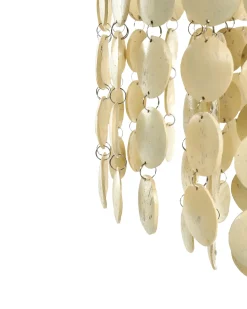 Lysekrone PARANGI Kokosnødde-skal Lys Beige