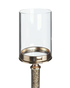 Lysestage ABBEVILLE Glas 41 cm Guld