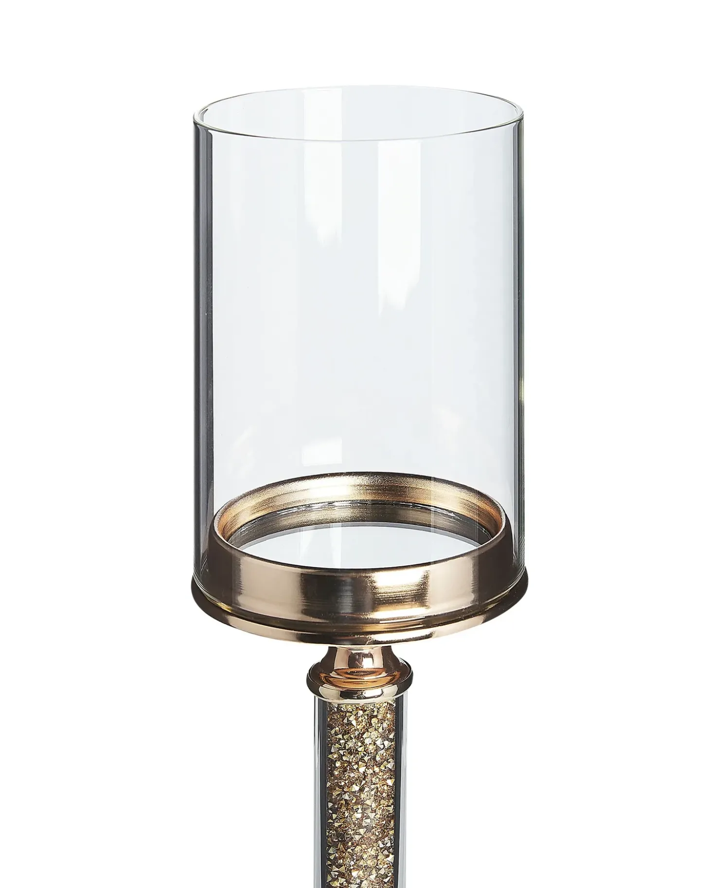 Lysestage ABBEVILLE Glas 48 cm Guld