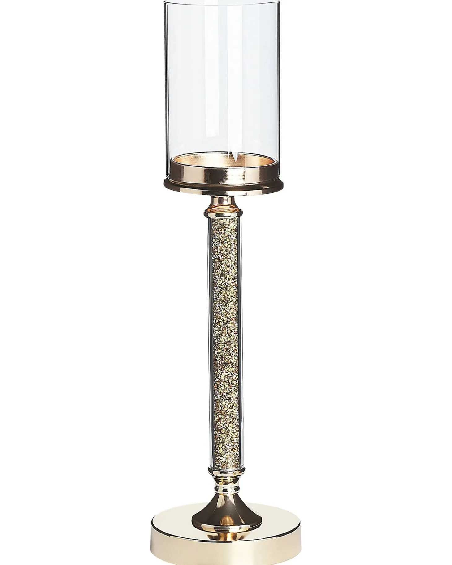 Lysestage ABBEVILLE Glas 48 cm Guld