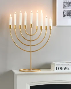 Lysestage AMORA Metal 50 cm Guld