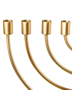Lysestage AMORA Metal 50 cm Guld