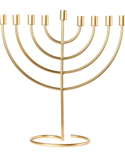 Lysestage AMORA Metal 50 cm Guld