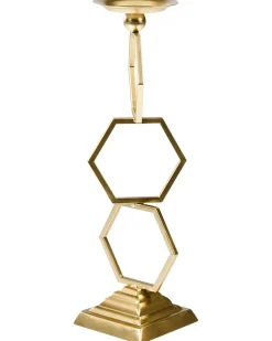 Lysestage ARDEE Metal 44 cm Guld