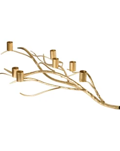 Lysestage ARRENTELA Metal 10 cm Guld