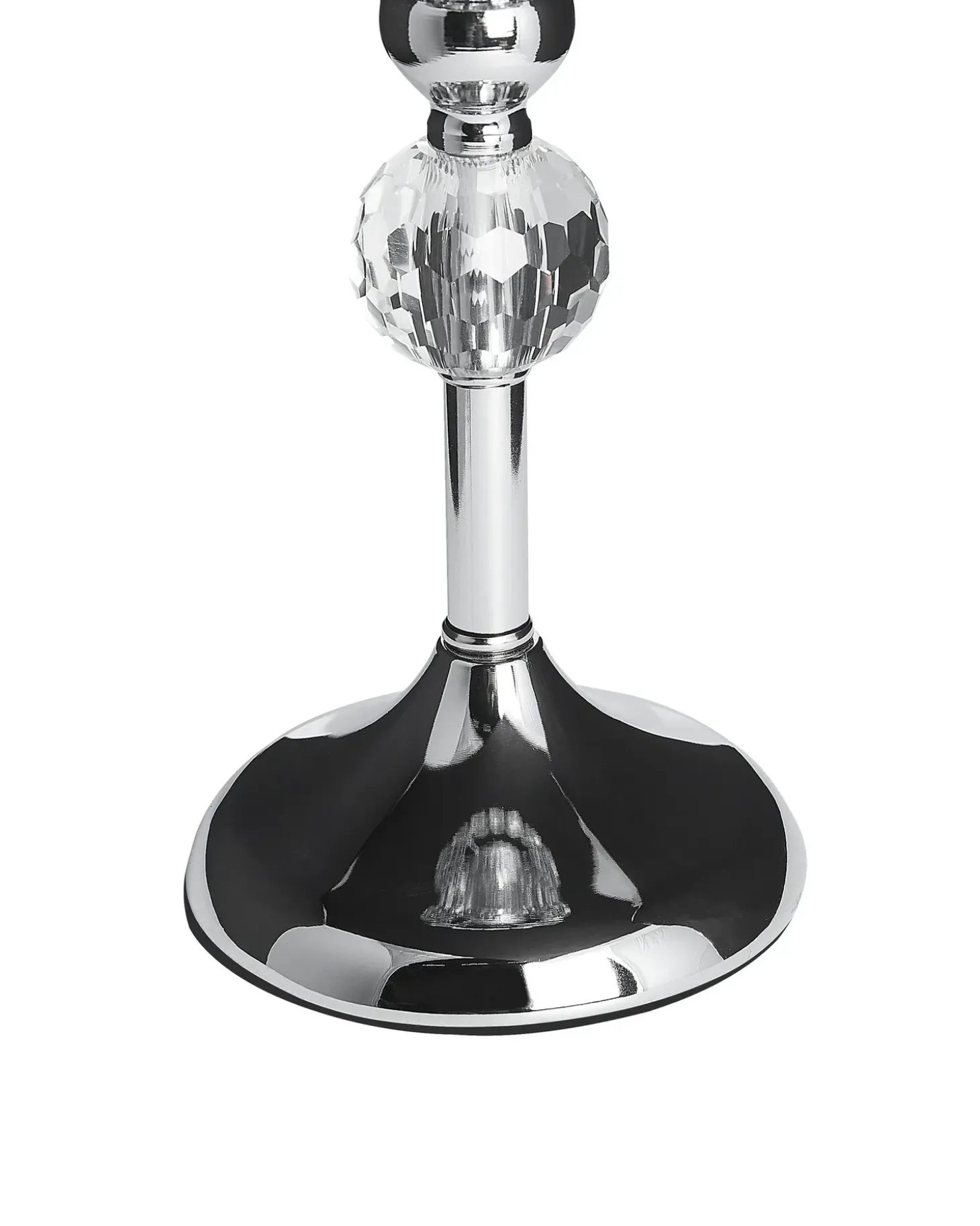 Lysestage AVORD Glas 33 cm Sølv