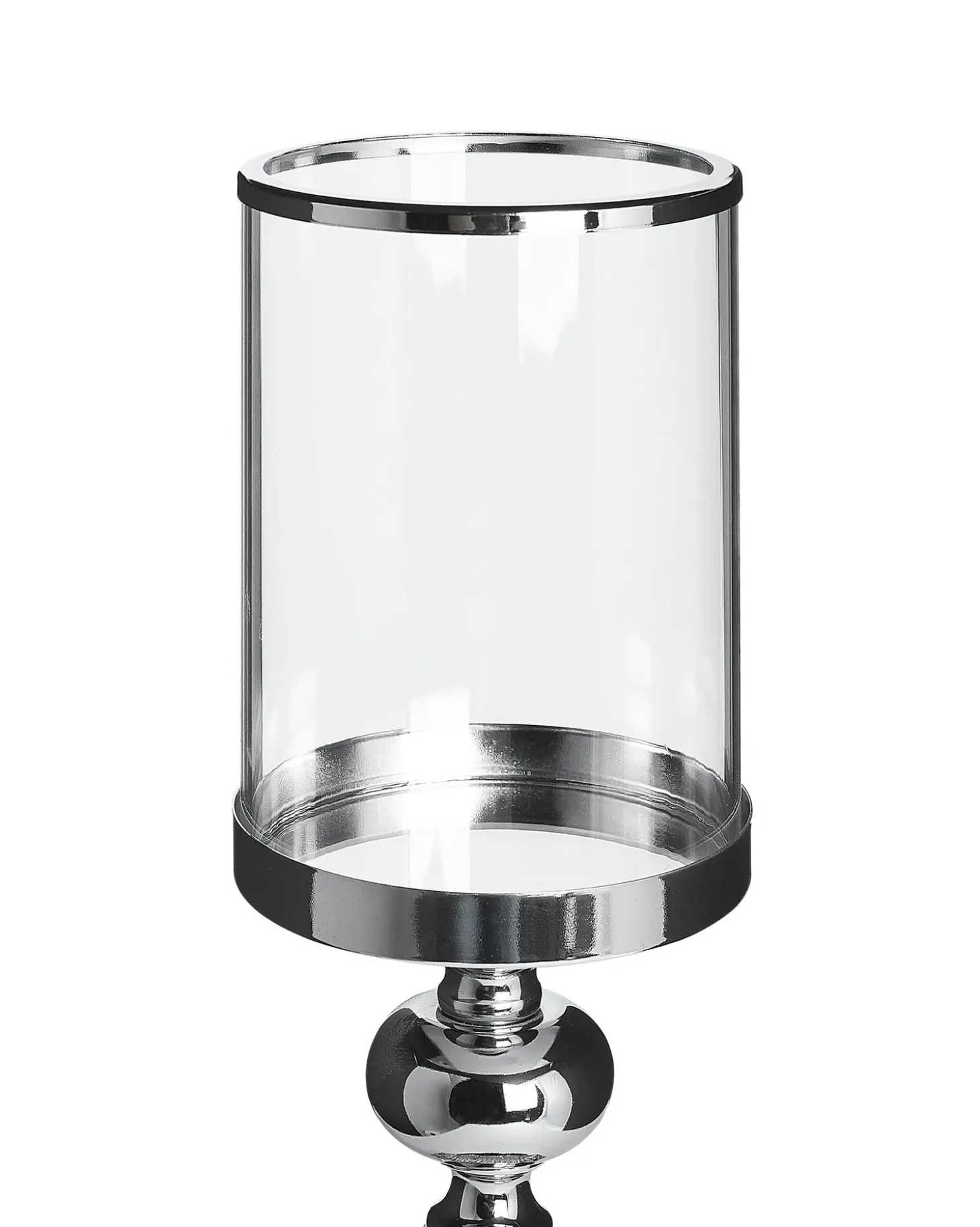 Lysestage BONAO Glas 42 cm Sølv