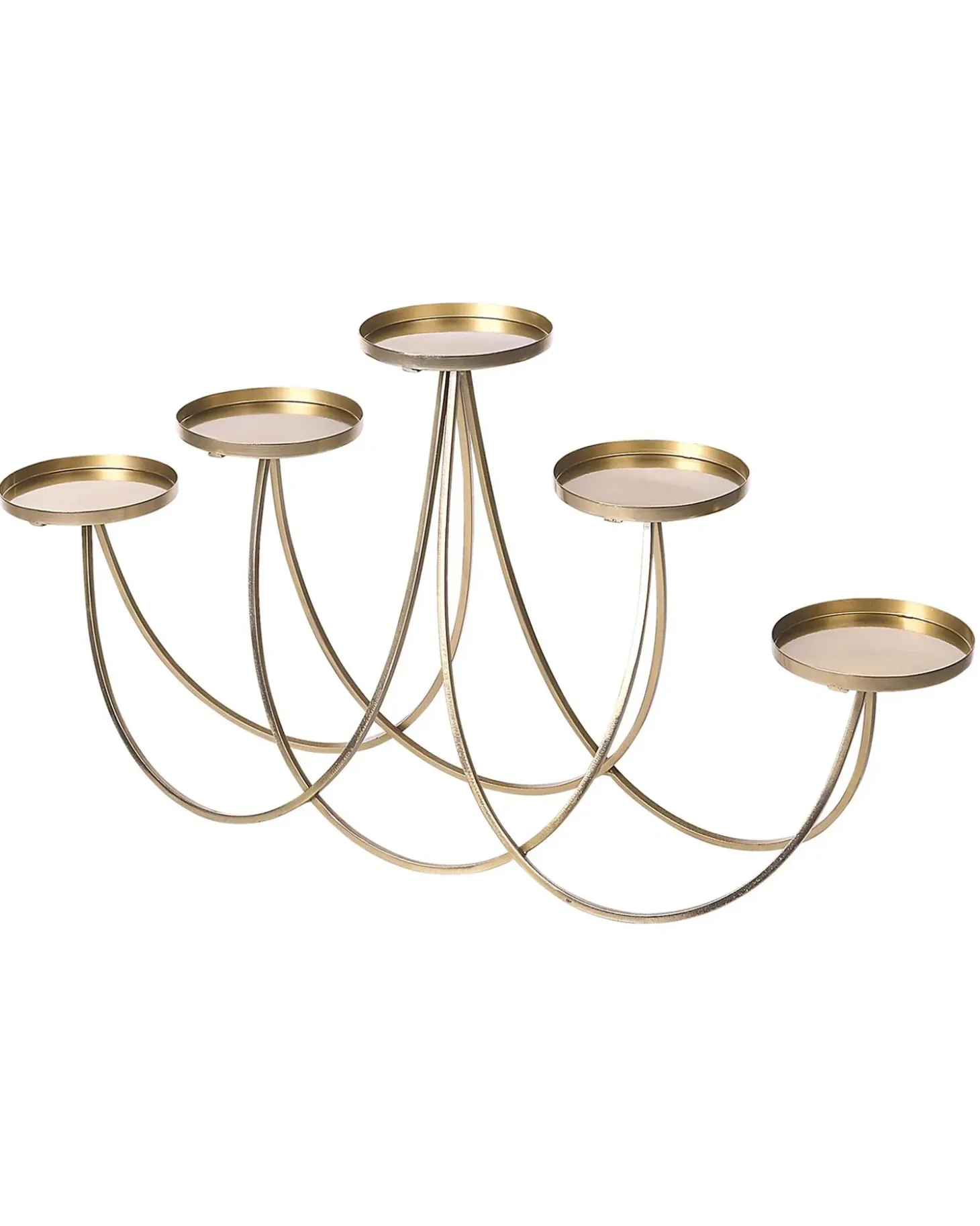 Lysestage BUARAN Metal 38 cm Guld