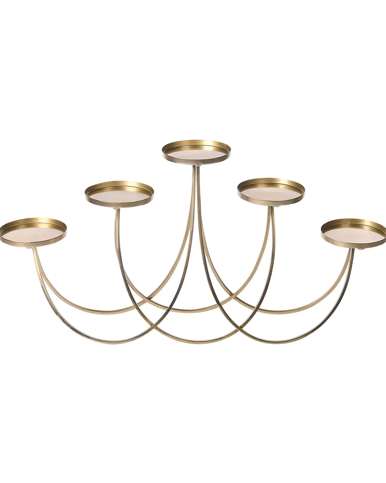 Lysestage BUARAN Metal 38 cm Guld
