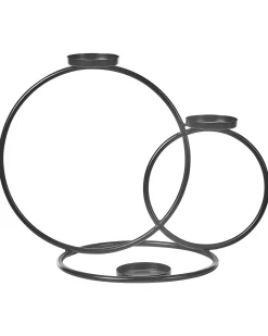 Lysestage CAKUNG Metal 33 cm Sort
