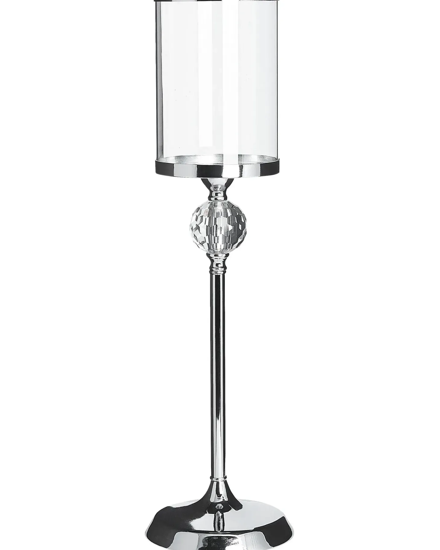 Lysestage COTUI Glas 58 cm Sølv