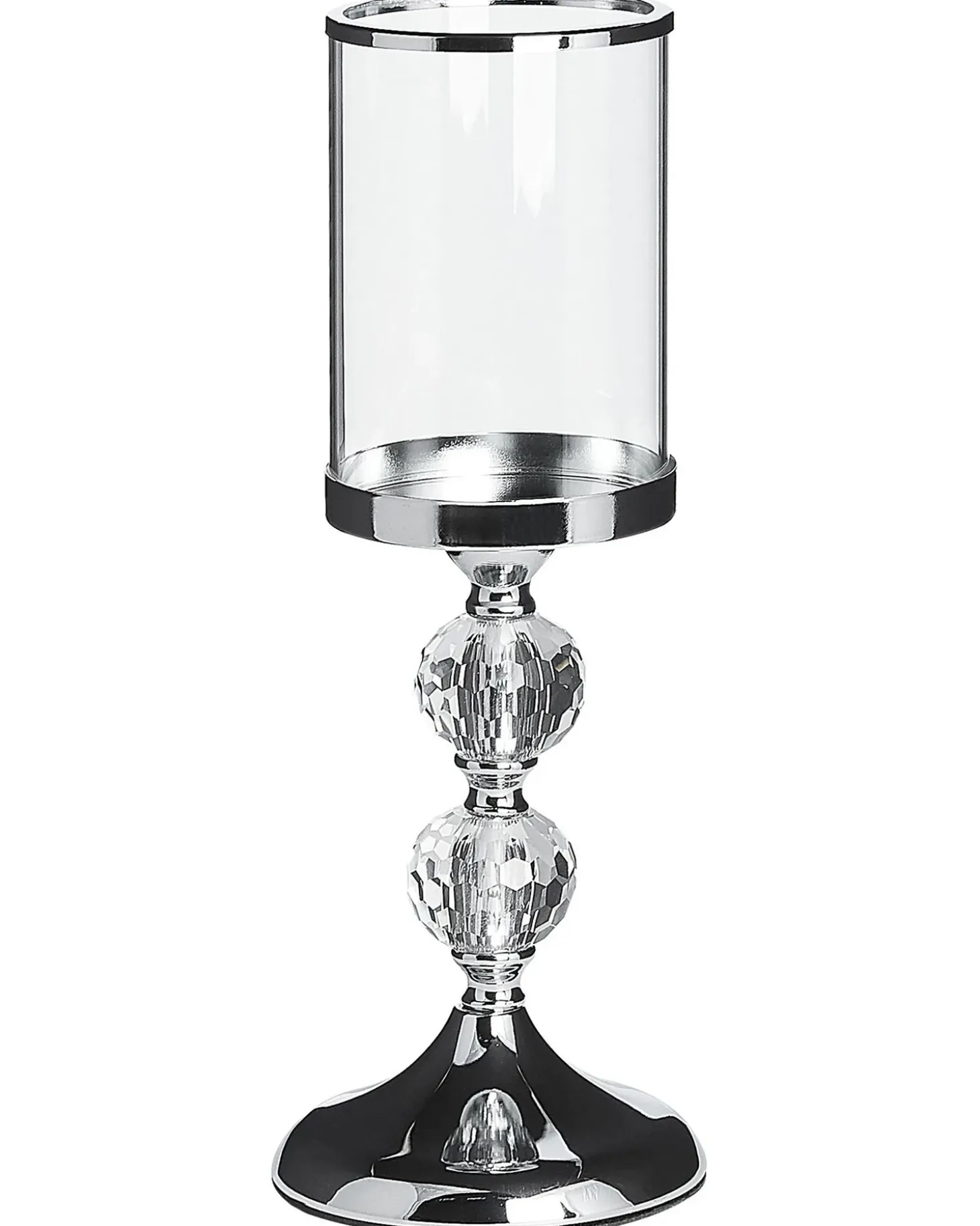 Lysestage COTUI Glas 36 cm Sølv