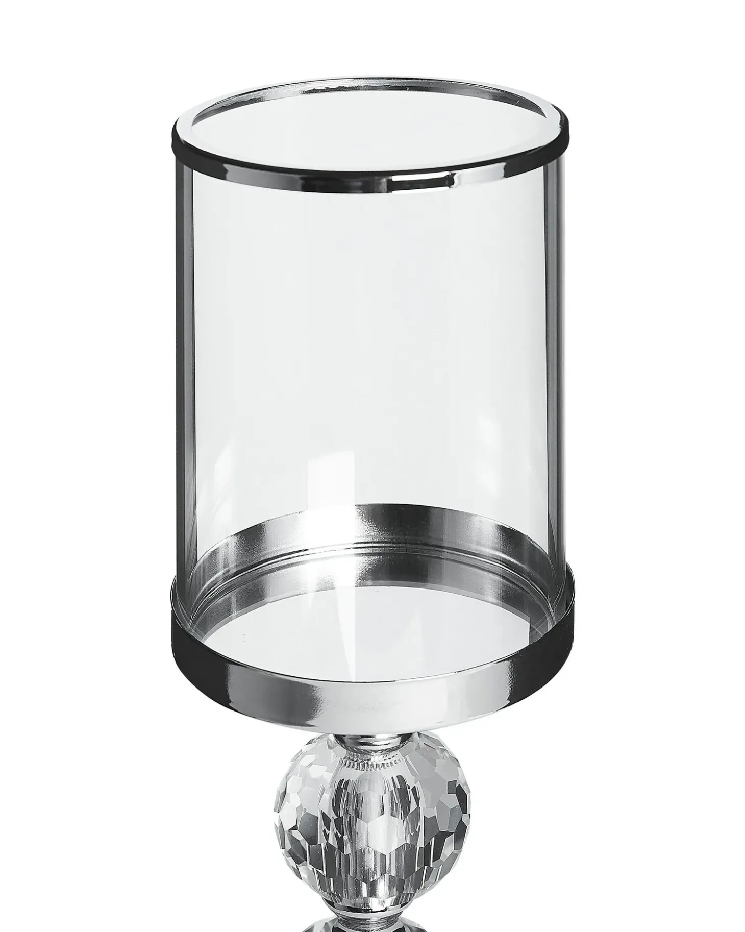 Lysestage COTUI Glas 36 cm Sølv