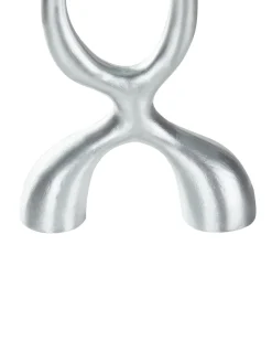 Lysestage FAMOES Metal 41 cm Sølv