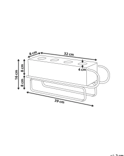 Lysestage KUHMO Gul Metal