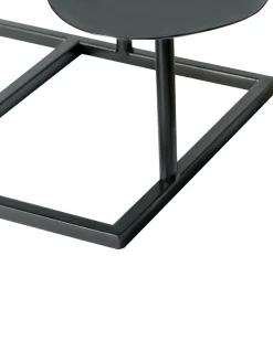 Lysestage LAMEGO Metal 23 cm Sort