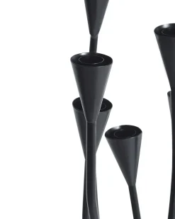 Lysestage MATOSINHOS Metal 54 cm Sort