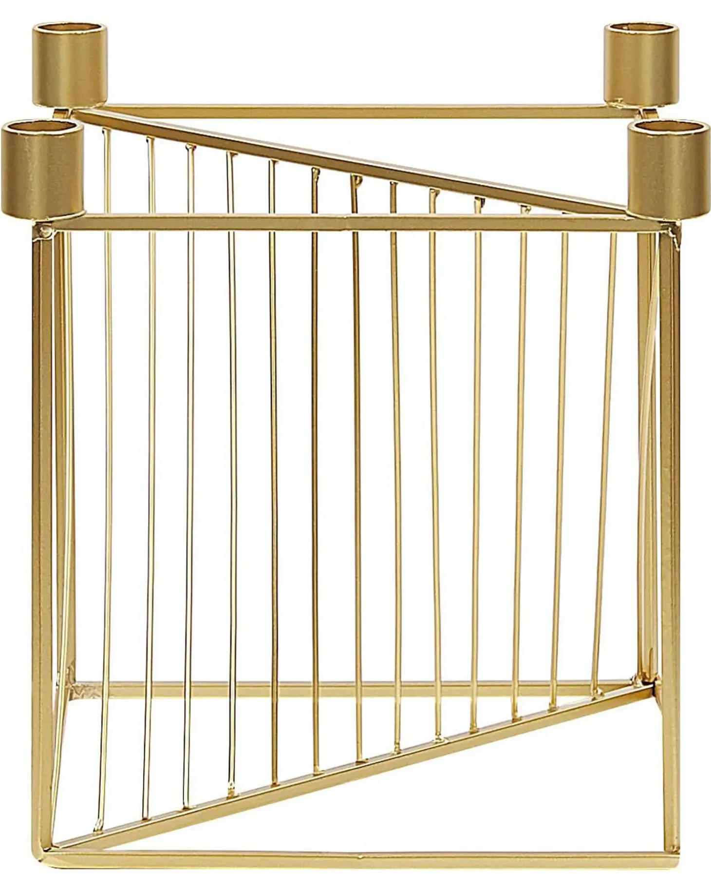 Lysestage MINDORO Metal 23 cm Guld