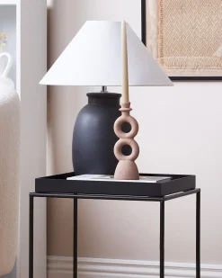 Lysestage NAOUSA Keramik 23 cm Beige