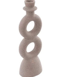 Lysestage NAOUSA Keramik 23 cm Beige