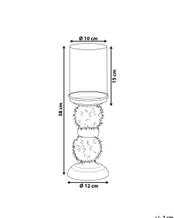 Lysestage PADRE Glas 38 cm Brun