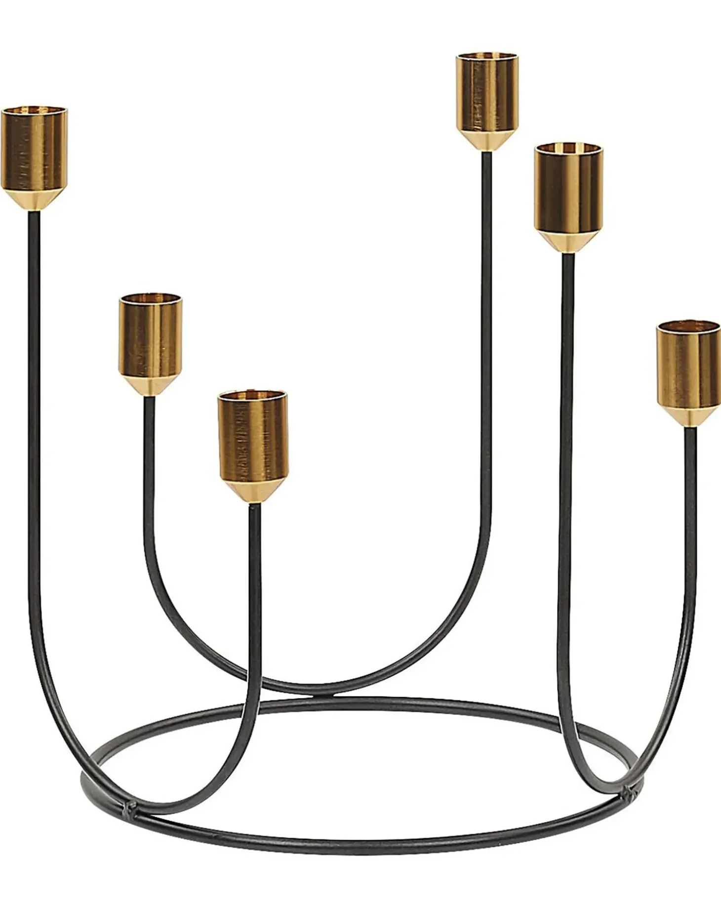 Lysestage PANAY Metal 25 cm Sort