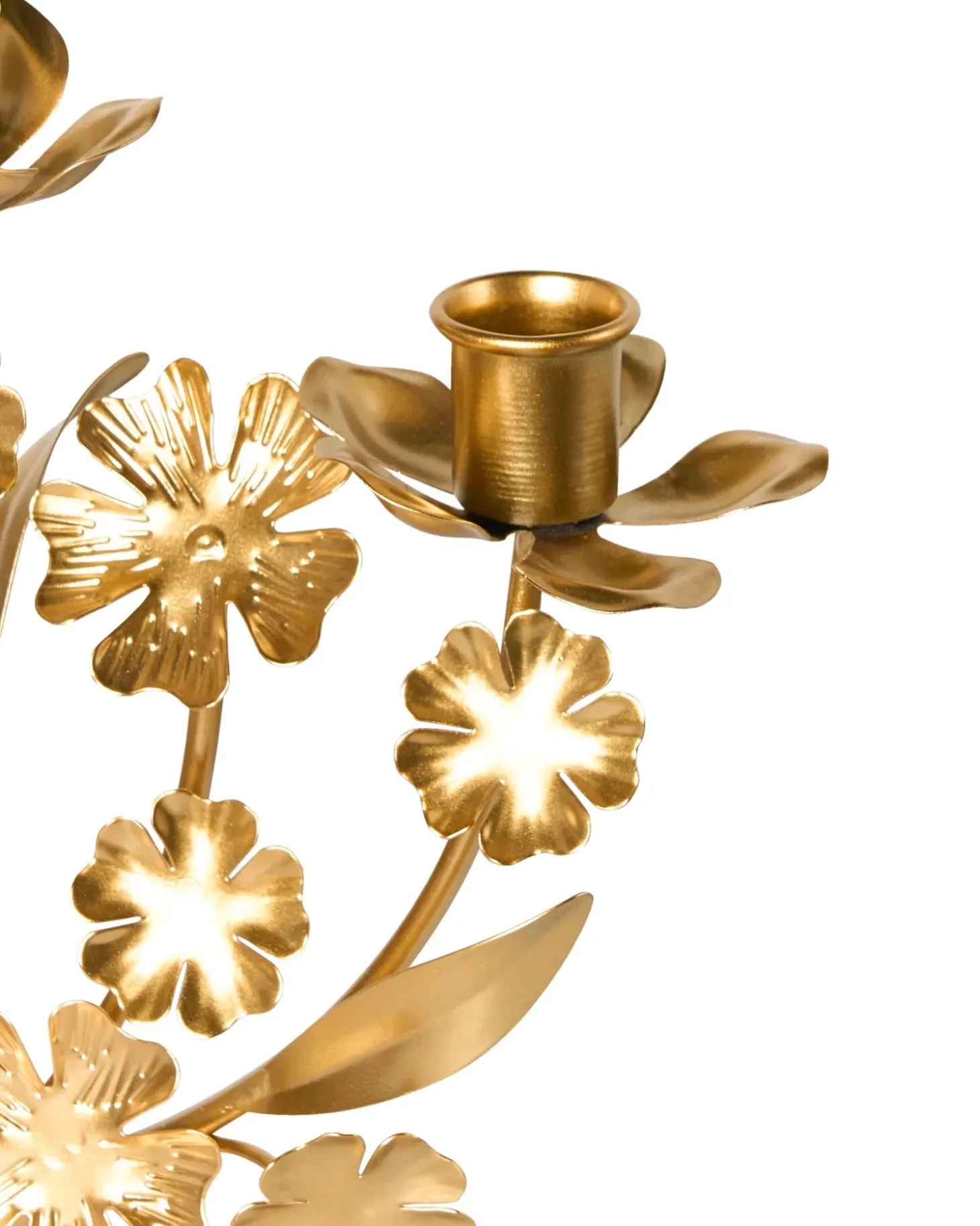 Lysestage RAMADA Metal 25 cm Guld