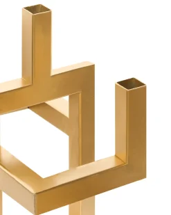 Lysestage RAPOSO Metal 30 cm Guld