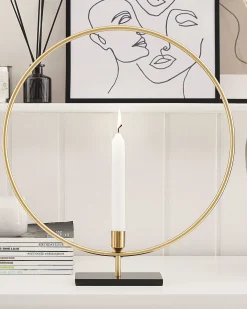 Lysestage SERAM Metal 45 cm Guld