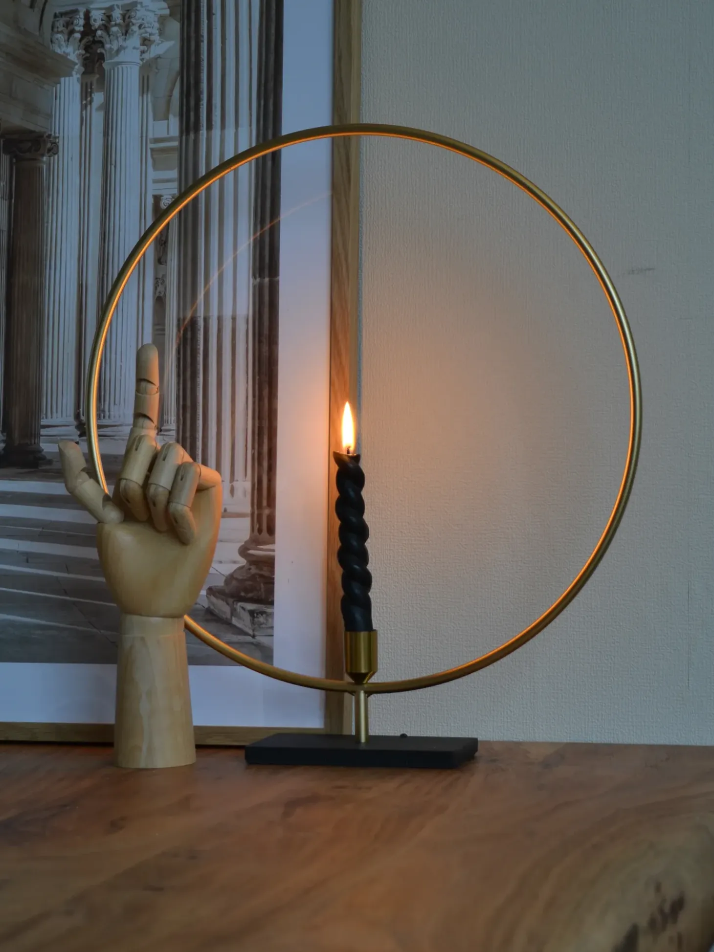 Lysestage SERAM Metal 45 cm Guld