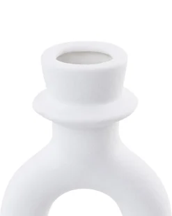 Lysestage SPARTA Keramik 17 cm Cremehvid