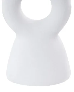 Lysestage SPARTA Keramik 17 cm Cremehvid
