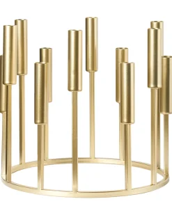 Lysestage TRAFARIA Metal 26 cm Guld