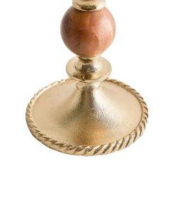 Lysestage VODNO Metal 31 cm Guld