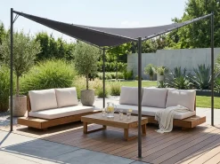 Lysthus AVENTINE Metal 300 cm 300 cm Mørkegrå