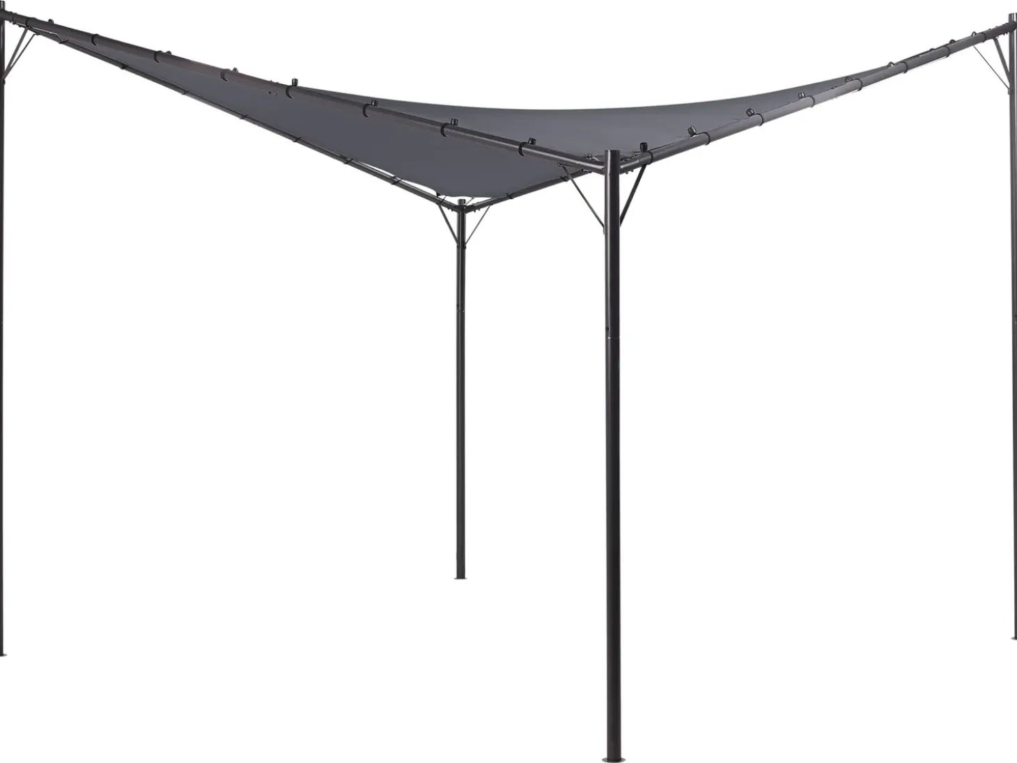 Lysthus AVENTINE Metal 300 cm 300 cm Mørkegrå