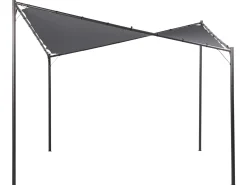 Lysthus AVENTINE Metal 300 cm 300 cm Mørkegrå