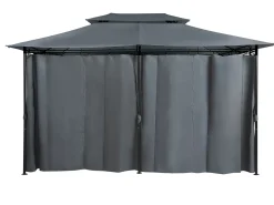 Lysthus COLOS Metal 400 cm 300 cm Grafit