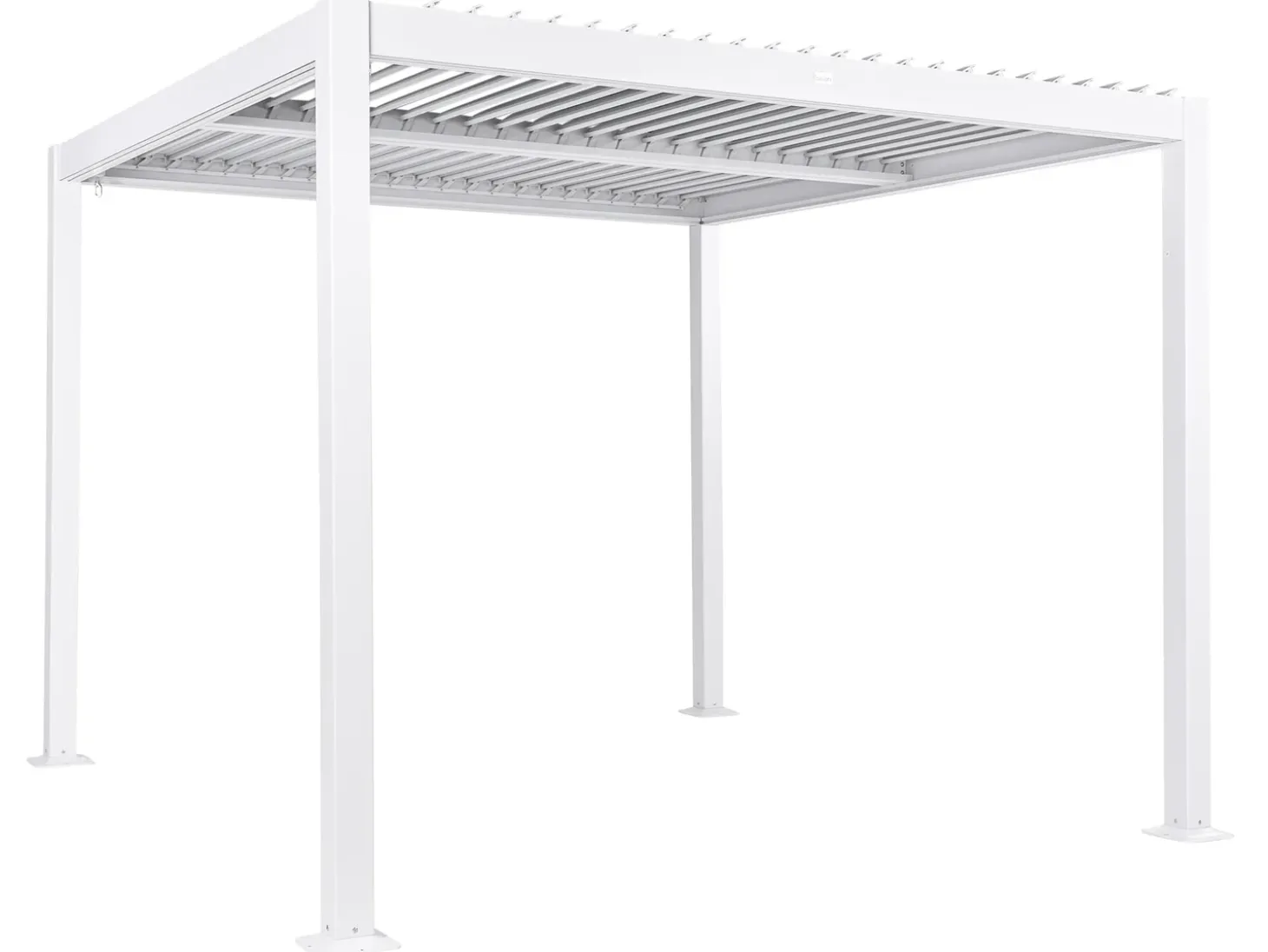 Lysthus FORNOLI Metal 296 cm 296 cm Hvid