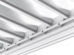 Lysthus FORNOLI Metal 296 cm 296 cm Hvid