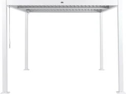Lysthus FORNOLI Metal 296 cm 296 cm Hvid