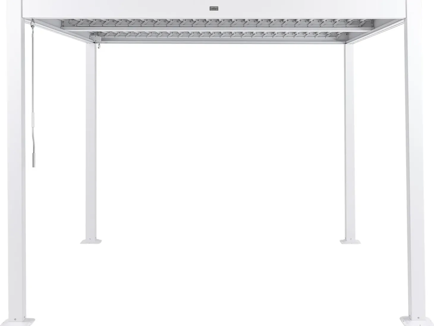 Lysthus FORNOLI Metal 296 cm 296 cm Hvid
